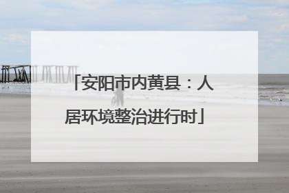 安阳市内黄县：人居环境整治进行时