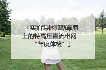实拍锡林郭勒草原上的特高压直流电网“年度体检”