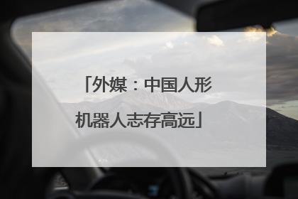 外媒：中国人形机器人志存高远