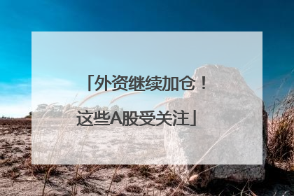 外资继续加仓！这些A股受关注