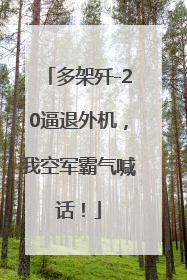 多架歼-20逼退外机，我空军霸气喊话！