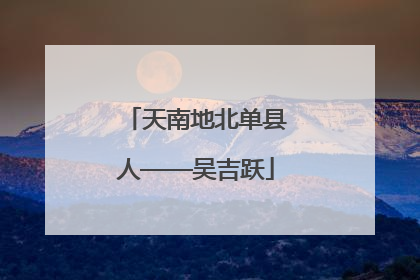 天南地北单县人——吴吉跃