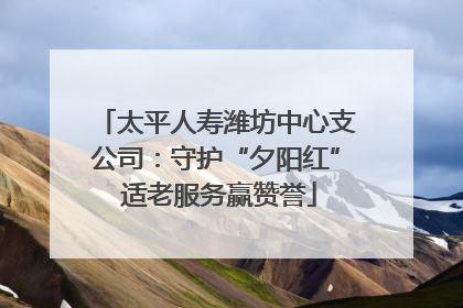 太平人寿潍坊中心支公司：守护“夕阳红” 适老服务赢赞誉