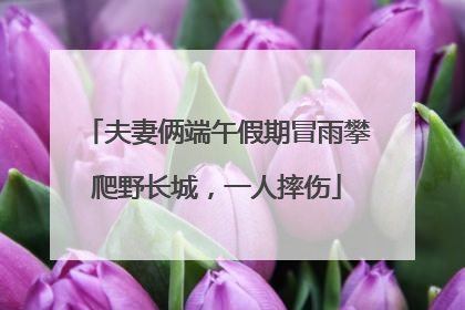 夫妻俩端午假期冒雨攀爬野长城，一人摔伤
