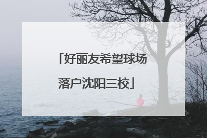 好丽友希望球场落户沈阳三校