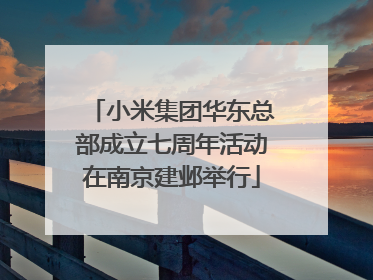 小米集团华东总部成立七周年活动在南京建邺举行