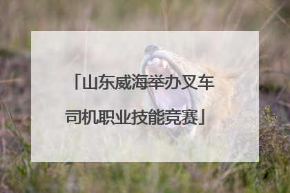 山东威海举办叉车司机职业技能竞赛