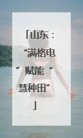 山东：“满格电”赋能“慧种田”