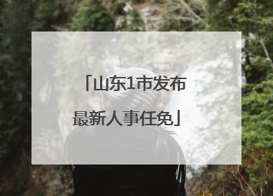 山东1市发布最新人事任免