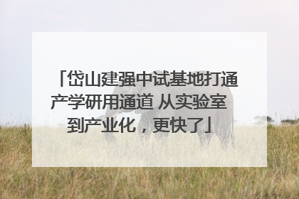 岱山建强中试基地打通产学研用通道 从实验室到产业化，更快了