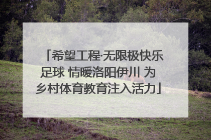 希望工程·无限极快乐足球 情暖洛阳伊川 为乡村体育教育注入活力