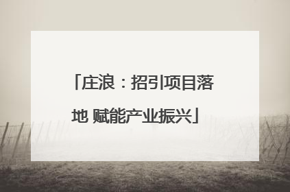 庄浪：招引项目落地 赋能产业振兴