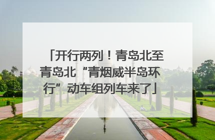 开行两列！青岛北至青岛北“青烟威半岛环行”动车组列车来了
