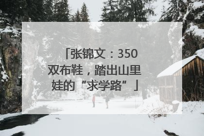张锦文：350双布鞋，踏出山里娃的“求学路”