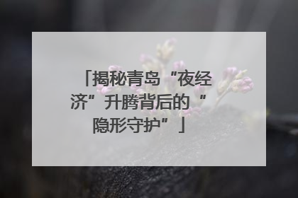 揭秘青岛“夜经济”升腾背后的“隐形守护”