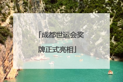成都世运会奖牌正式亮相
