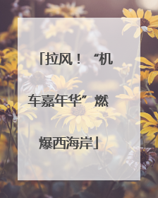 拉风！“机车嘉年华”燃爆西海岸