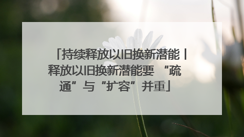 持续释放以旧换新潜能丨释放以旧换新潜能要 “疏通”与“扩容”并重