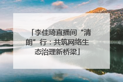 李佳琦直播间“清朗”行：共筑网络生态治理新桥梁