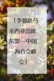 李强赴马来西亚出席东盟—中国—海合会峰会