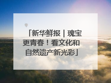 新华鲜报｜瑰宝更青春！看文化和自然遗产新光彩