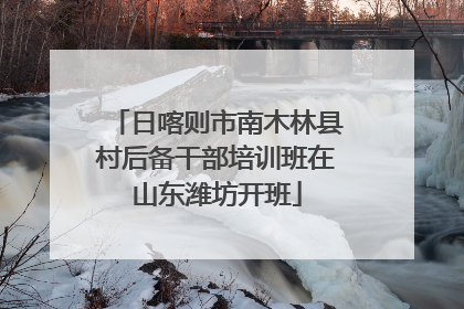 日喀则市南木林县村后备干部培训班在山东潍坊开班