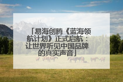 易海创腾《蓝海领航计划》正式启航：让世界听见中国品牌的真实声音