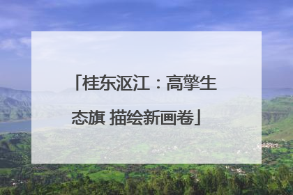桂东沤江：高擎生态旗 描绘新画卷