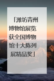 潍坊青州博物馆展览获全国博物馆十大陈列展精品奖