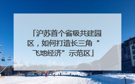 沪苏首个省级共建园区，如何打造长三角“飞地经济”示范区