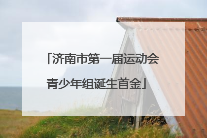 济南市第一届运动会青少年组诞生首金