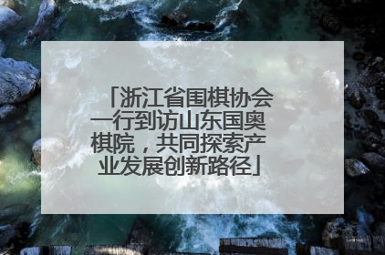 浙江省围棋协会一行到访山东国奥棋院，共同探索产业发展创新路径