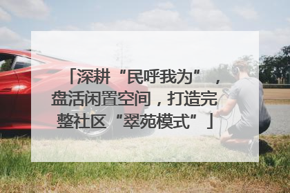 深耕“民呼我为”，盘活闲置空间，打造完整社区“翠苑模式”