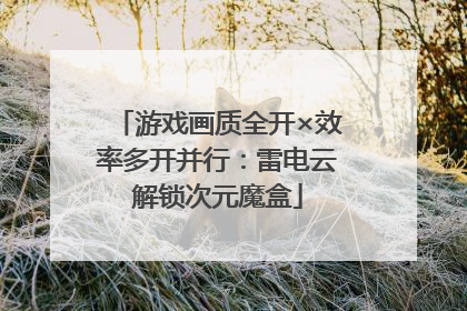游戏画质全开×效率多开并行：雷电云解锁次元魔盒