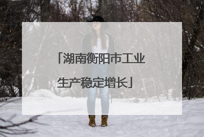 湖南衡阳市工业生产稳定增长