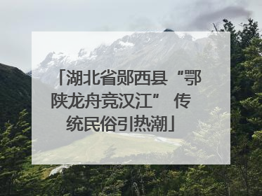 湖北省郧西县“鄂陕龙舟竞汉江” 传统民俗引热潮