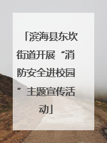 滨海县东坎街道开展“消防安全进校园”主题宣传活动