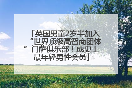 英国男童2岁半加入“世界顶级高智商团体”门萨俱乐部！成史上最年轻男性会员