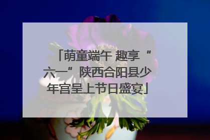 萌童端午 趣享“六一”陕西合阳县少年宫呈上节日盛宴