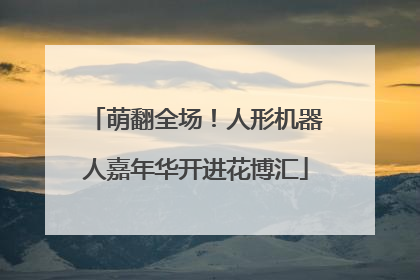 萌翻全场！人形机器人嘉年华开进花博汇