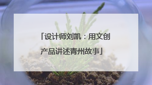 设计师刘凯：用文创产品讲述青州故事