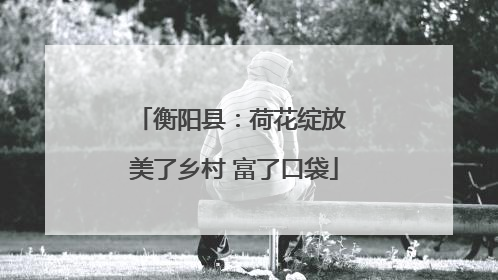 衡阳县：荷花绽放 美了乡村 富了口袋