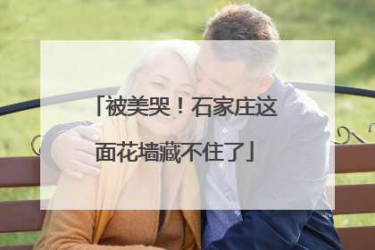 被美哭！石家庄这面花墙藏不住了
