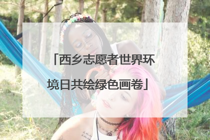 西乡志愿者世界环境日共绘绿色画卷