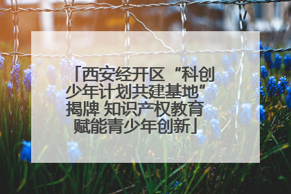 西安经开区“科创少年计划共建基地”揭牌 知识产权教育赋能青少年创新