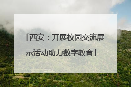 西安：开展校园交流展示活动助力数字教育
