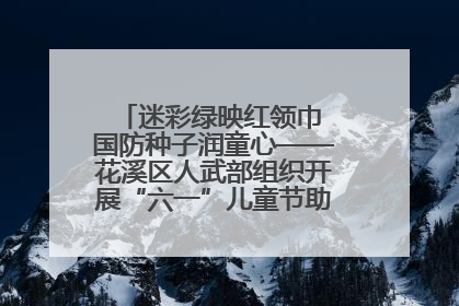 迷彩绿映红领巾 国防种子润童心——花溪区人武部组织开展“六一”儿童节助学兴教活动