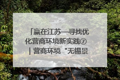赢在江苏—寻找优化营商环境新实践⑦｜营商环境“无锡景”，原来长这样
