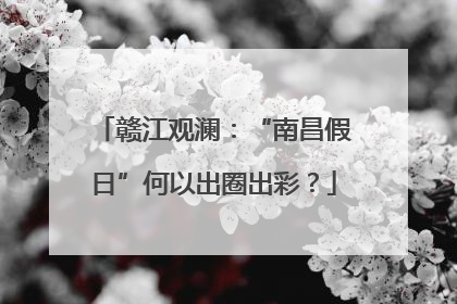 赣江观澜：“南昌假日”何以出圈出彩？
