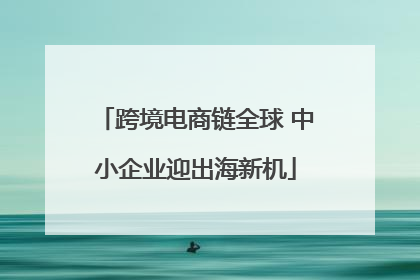 跨境电商链全球 中小企业迎出海新机